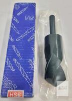 New - Twist Drill Bit, 1/2in Twist Drill Bit, High Speed Steel Straight Shank 25mm Blade 118 Degree Angle Spiral Flute Drilling Tool Black for Pin Vises