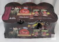 6-Cans New Purina One True Instinct Dog Food , 368g Cans . BB 2027 NOV