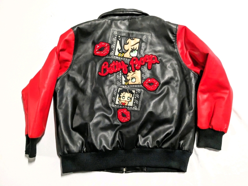 BETTY BOOP Authentic Apparel Vegan Leather Ladies Jacket (Size 1X)