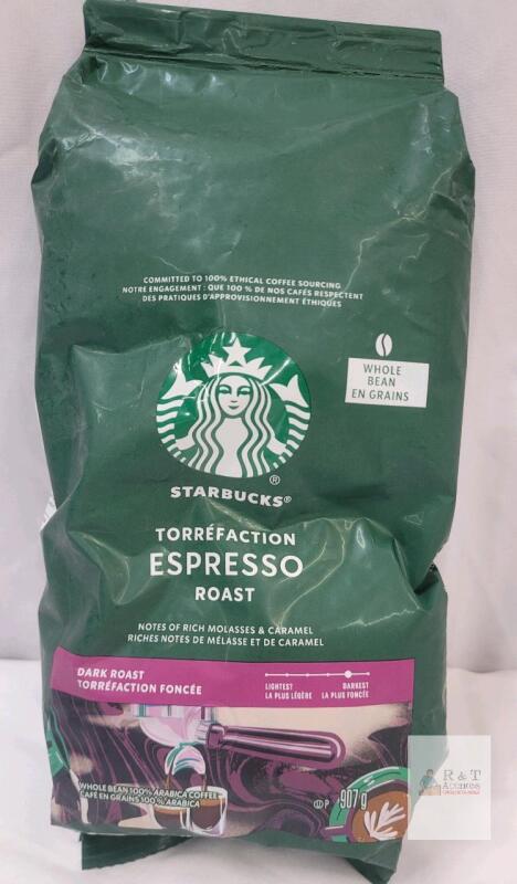 [BB 2026 JUL 16] Starbucks Espresso Roast Dark Roast Whole Coffee Beans , 907g Bag - Sealed