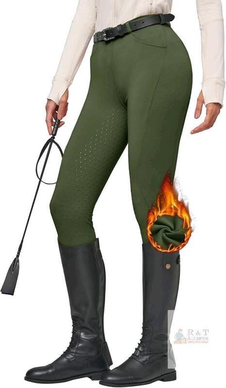 New Size XL Women's WILLIT Women's Fleece Riding Breeches Winter Horse Riding Pants Tights Equestrian Thermal Schooling Tights