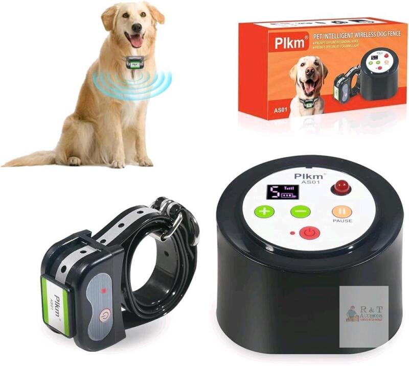 New Plkm Dog Wireless Fence Intelligent Electric 2026 Newest Pet Containment System, Low Battery AI Smart Alarm Dog Out of Range Reminder, 360&deg; Strong Signal Coverage, Display Receiver Battery Level (Single Dog)
