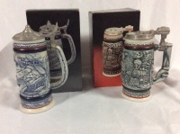 2 Vintage AVON Steins with boxes