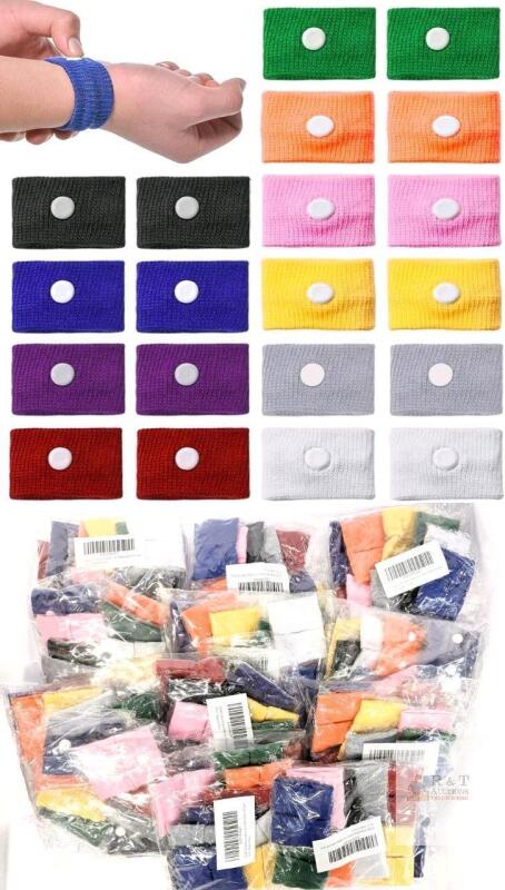 [VENDOR SPECIAL] 12 New Packs SITAKE 10 Pairs Motion Sickness Wristbands for Kids Bracelet, Pregnancy Anti Nausea Wristband for Sea Car Flying Pregnant Travel Sickness, Seasick Wristbands for Pregnancy Children Adults (10 Colors, 10 Pairs Per Pack)
