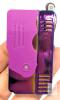 New Torch Lighter, Switchable Jet Flame Lighter Butane Refillable with Lockable Function, Foldable Cool Design Lighters, Windproof Adjustable Jet Flame and Soft Flame (Butane Gas Not Included) Rainbow Ice - 3