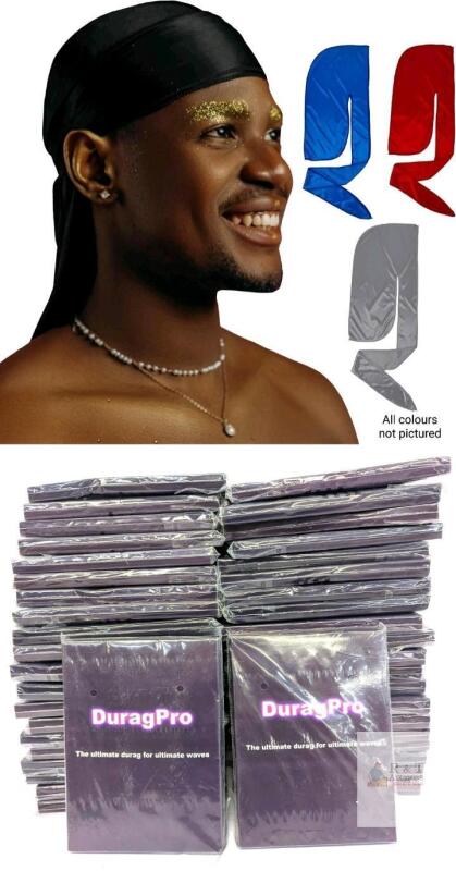 42 New Assorted 2-Pack DURAGPRO Satin Durags, One Size Firts Most, Assorted Colours