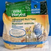 Wild Harvest Advanced Nutrition Parakeet Food 1.8 kg Mix - Balanced Seed & Grain, Vitamins, Omega-3