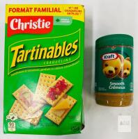 Kraft Smooth Peanut Butter 500g & Christie Toppables Crackers 454g, Family Size, Canada, Kosher