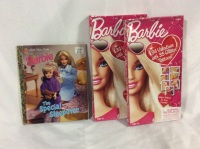 Vintage Barbie Little Golden Book & 2 pkg Valentines