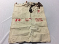 Vintage Canada Post Canvas Mail Bag with Lock 29 x 22