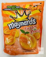 Maynards Fuzzy Peach Gummy Candy Family Size Resealable Bag 814g, Canada, Batch B3/MA2027JA18