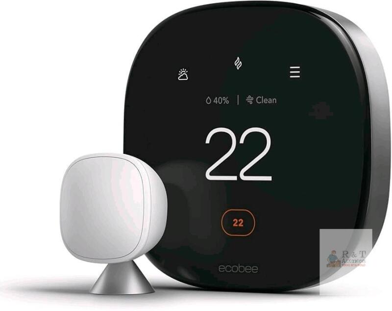 WOW! New ecobee New Smart Thermostat Premium with Smart Sensor and Air Quality Monitor - Programmable Wifi Thermostat - Works with Siri, Alexa, Google Assistant