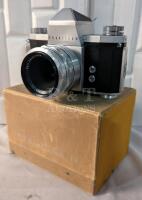 Vintage Pentacon Praktica Iv F Carl Zeiss with Case
