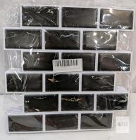 Black Marble Peel and Stick Subway Tile Sheets, 12" x 12", 10-Pack