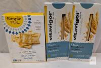bb 2026 Simple Mills Almond Flour Crackers Fine Ground Sea Salt 120g + 2 Vitavigor Classic Breadsticks 125g