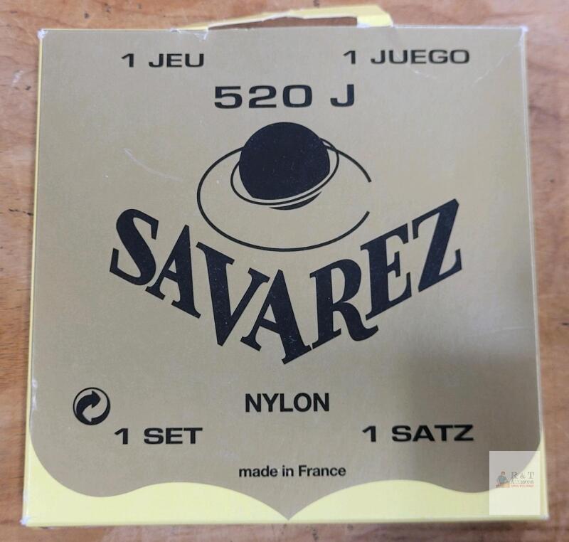 New - Savarez 520J Traditional Classical Guitar Strings, Very High Tension, Yellow Card