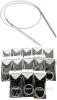 New 13pcs 2.5mm to 10mm Circular Knitting Needle Set 31.5inch Professional Double Pointed Knitting Needles Stainless Steel Crochet Hooks Weave Set