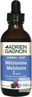 [exp 09/2026] New Adrien Gagnon - Liquid Melatonin 3 mg, for Faster and Softer Sleep, Wildberry Flavour, 110 ml