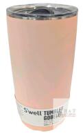 New S'WELL Stainless Steel Tumbler with Lid 530ml, No-Sweat, Keeps Beverages Cold 12hrs / Hot 4hrs, Colour: Himalayan Salt