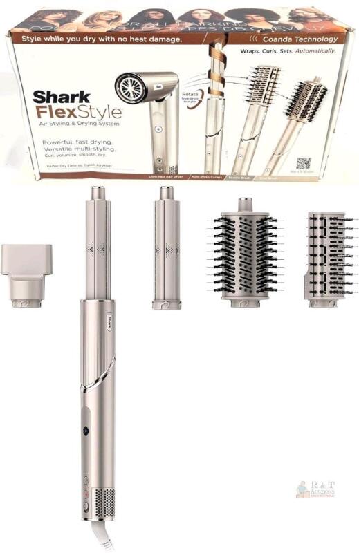 WOW! New Shark HD430C FlexStyle Air Styling & Drying System, Powerful Hair Blow Dryer & Multi-Styler with Auto-Wrap Curlers, Paddle Brush, Oval Brush, Concentrator Attachment, Stone