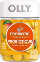 [exp 2027] New OLLY Probiotic Supplement Mango Chewable Gummy to support gut health with Tropical Mango and other natural flavours 50 gummies