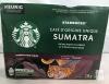 Starbucks Sumatra K-Cup Pods, Dark Roast, 24-Count Box, Best Before 2026-12-21