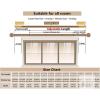 New 255" Long Curtain Rods For 140" Windows, Heavy Duty Modern Ball Finials Diameter 7/8 inch, 20 ft, Black - 2