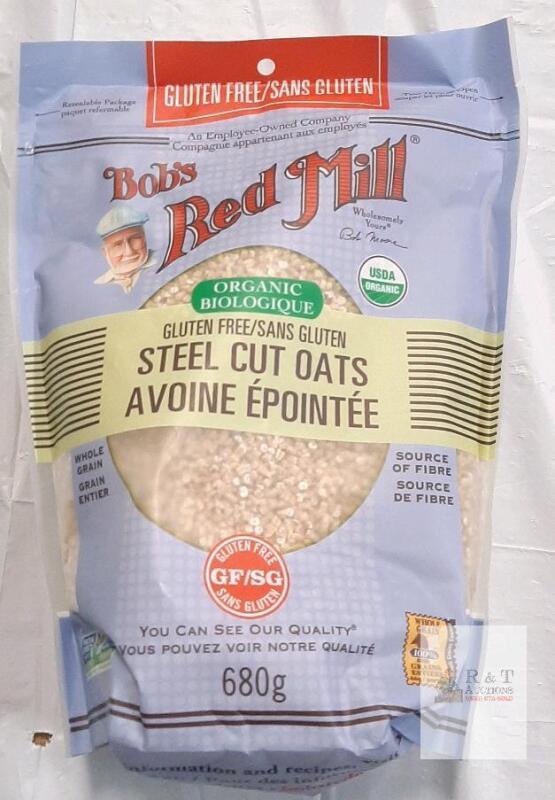Bob&rsquo;s Red Mill Organic Gluten Free Steel Cut Oats, 24 oz (680 g), Whole Grain, Non-GMO