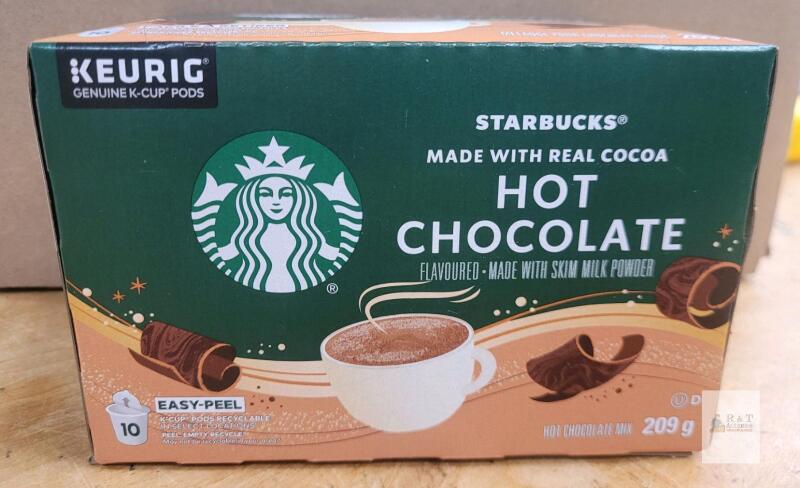 10-Count New Keurig Starbucks Classic Hot Cocoa K-Cup pods . Best Before 2026 NOV 18