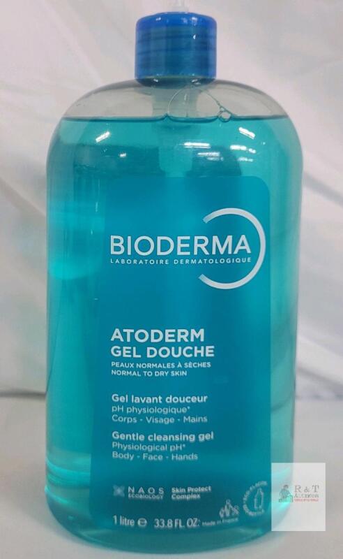 New - Bioderma Atoderm Hydrating Shower Gel, Moisturizing Face and Body Cleanser, Body Wash for Normal to Dry Sensitive Skin, 1L bottle . Missing pump top