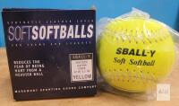 New - SBall-Y 5.5oz. Yellow Softball