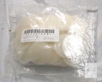 45mm Plastic Doll Joints, 20 Sets, White, Includes Flat Washers
