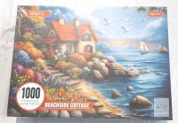 MISITU Beachside Cottage 1000-Piece Jigsaw Puzzle, 27.6x19.7 in, Factory Sealed, 14+ Age