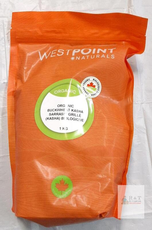 Westpoint Naturals Organic Buckwheat Kasha 1kg, Pro-Cert Canada, Sealed Pouch, Exp. 2027
