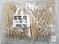 ROWCAY Cocktail Sticks &ndash; 200pcs, 4" Bamboo, White Pearl Top, Food Safe Skewer Picks, New/Sealed