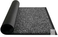 New Mibqo 16.75" &times; 29.25" Black/Grey Dirt Trapper Door Mat for Indoor&Outdoor, Washable Barrier Door Mat, Heavy Duty Non-Slip Entrance Rug Shoes Scraper, Super Absorbent Front Door Mat Carpet