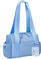 New BLUE Mini Gym / Diaper / Shoulder Bag With Wet Compartment, Great For Travel, Yoga, Workouts +
