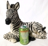 Large Relaxing Zebra Figure 22.5" tall, 14" long. - 3