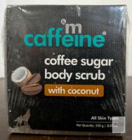 mCaffeine Coffee Sugar Body Scrub with Coconut, 8.82 oz (250 g), Exfoliating & Smoothening