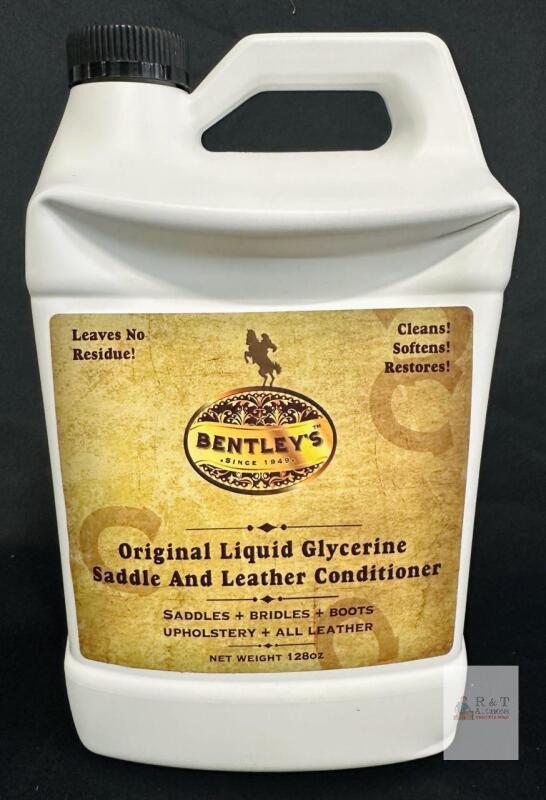 Bentley's Original Liquid Glycerine Saddle and Leather Conditioner, 128 oz, Environmentally Safe