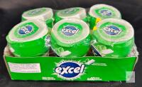 NEW Wrigley's Excel Spearmint Sugar-Free Chewing Gum Multi-Pack, 6 Bottles of 60 Pieces Each