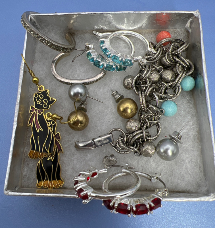 Unsorted box of Jewellery