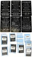 13 New Assorted Wallet Cards, Thick Matte Metal Cards With Heartfelt Messages, Great Gifts : Letters From Heaven (From Grandpa & Dad), To My Bonus Mom, To Grandpa, To My Friend, To My Bestie