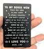 13 New Assorted Wallet Cards, Thick Matte Metal Cards With Heartfelt Messages, Great Gifts : Letters From Heaven (From Grandpa & Dad), To My Bonus Mom, To Grandpa, To My Friend, To My Bestie - 2