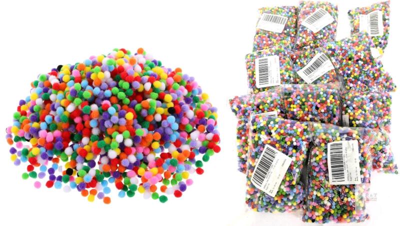 [VENDOR SPECIAL] 11 New Packs 9f 2000pcs 5mm Craft Pom Poms For Diy Creative Projects Soft And Fuzzy Multicolor Pom Pom Balls For Kids Diy Art Creative Crafts Supplies