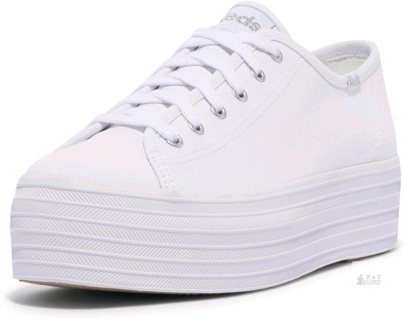 New Size 7 Women's KEDS Triple Kick Leather Platform Sneakers, WH57310