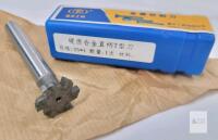 New - T-Slot Milling Cutters, 4mm Depth 25mm Cutting Dia 12mm Shank Tungsten Carbide Tip 6 Flutes T Slot End Mill