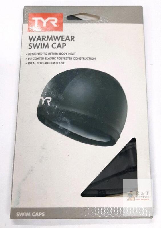 TYR Warmwear Swim Cap, Black, One Size, Designed to Retain Body Heat
