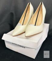 NEW Marc Fisher VIVIENE4 Ivory Pumps, Size 10M, Pointed Toe, 3.5" Heel, Original Box, UPC 196300479568