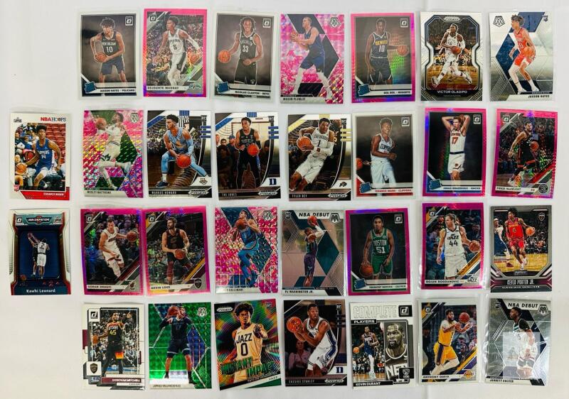 2019-20 Panini Optic & Mosaic Basketball Card Lot - Prizm Parallels, RCs, NBA Stars